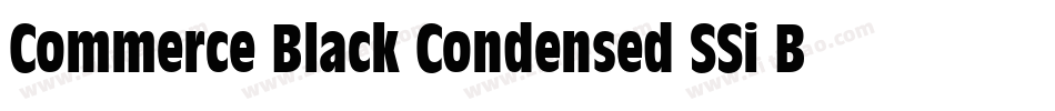 Commerce Black Condensed SSi Bold Condensed字体转换